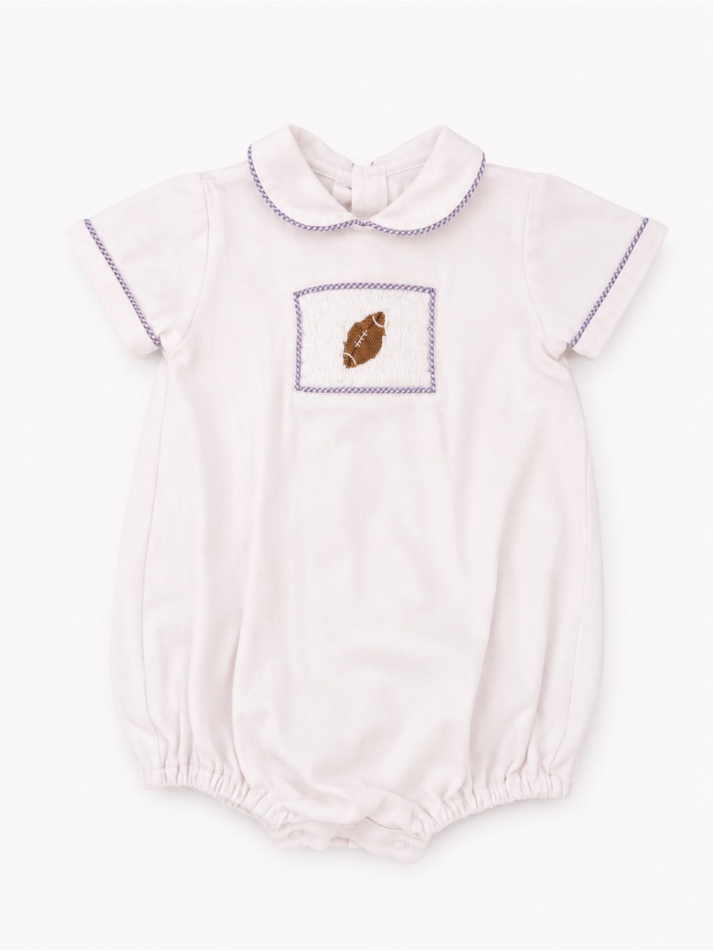 White Bubble with smocked football